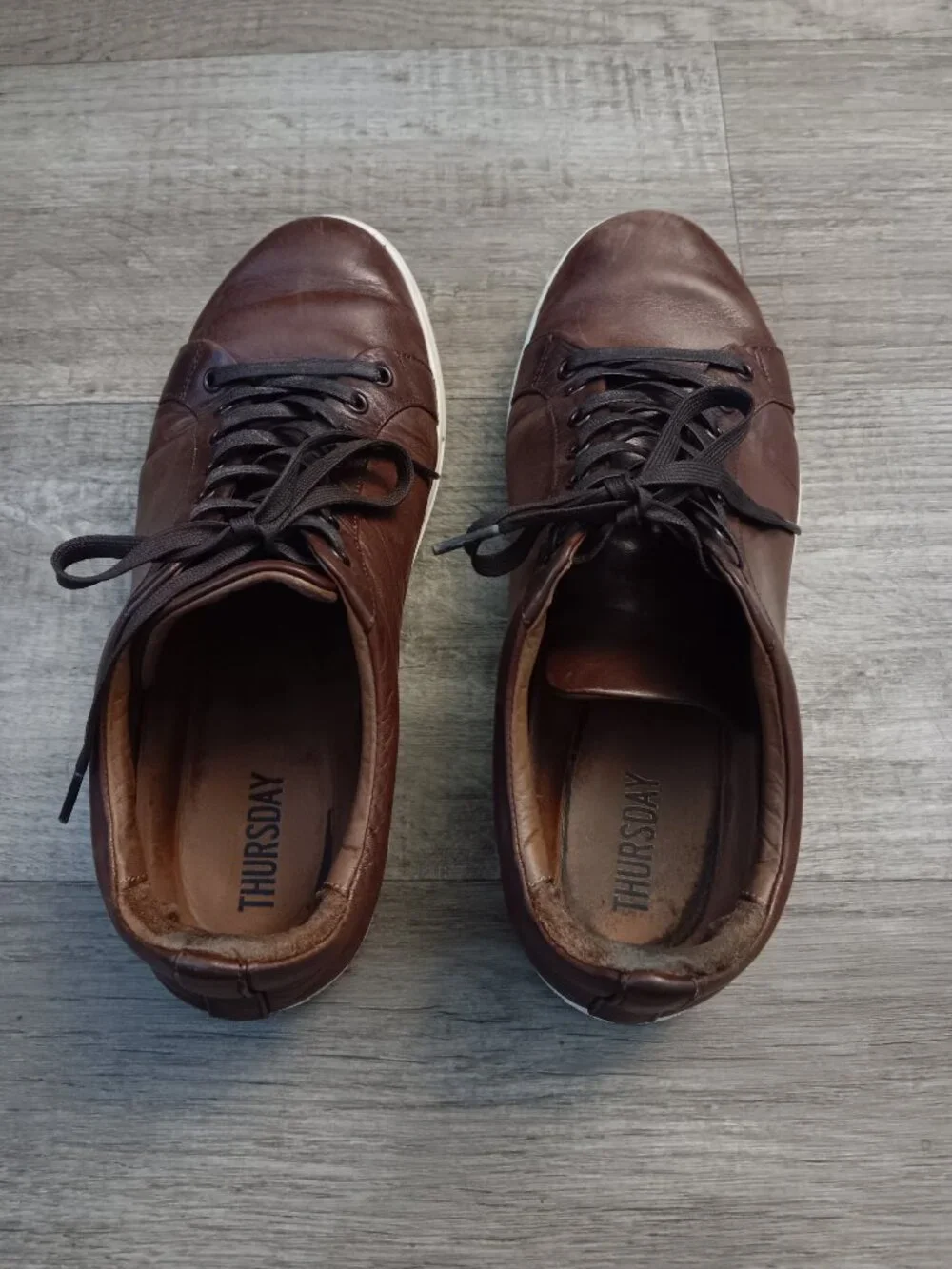 Thursday Leather Lace Up Sneakers Men’s Size 11.5 Wide